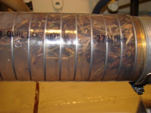 aanvoerslang bijna vol