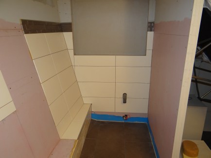 Tegels in het toiletgedeelte